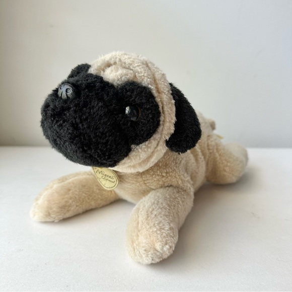 Aurora Flopsie 12" Pug-ger Pug Brown Stuffed Animal - Picture 2 of 7